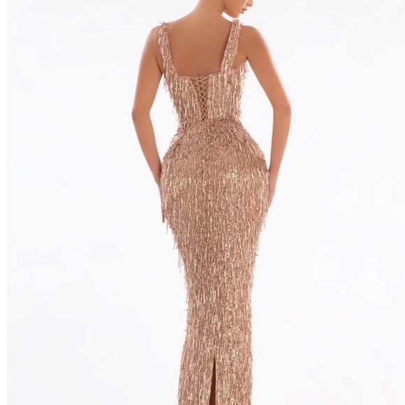 Stunning Metallic Maxi Dress - Picture 3 of 5